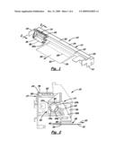 Printhead carrier with height-adjustable bearing mechanism for continuous adjustment of the printhead carrier position diagram and image