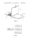 Notebook computer having projection function diagram and image