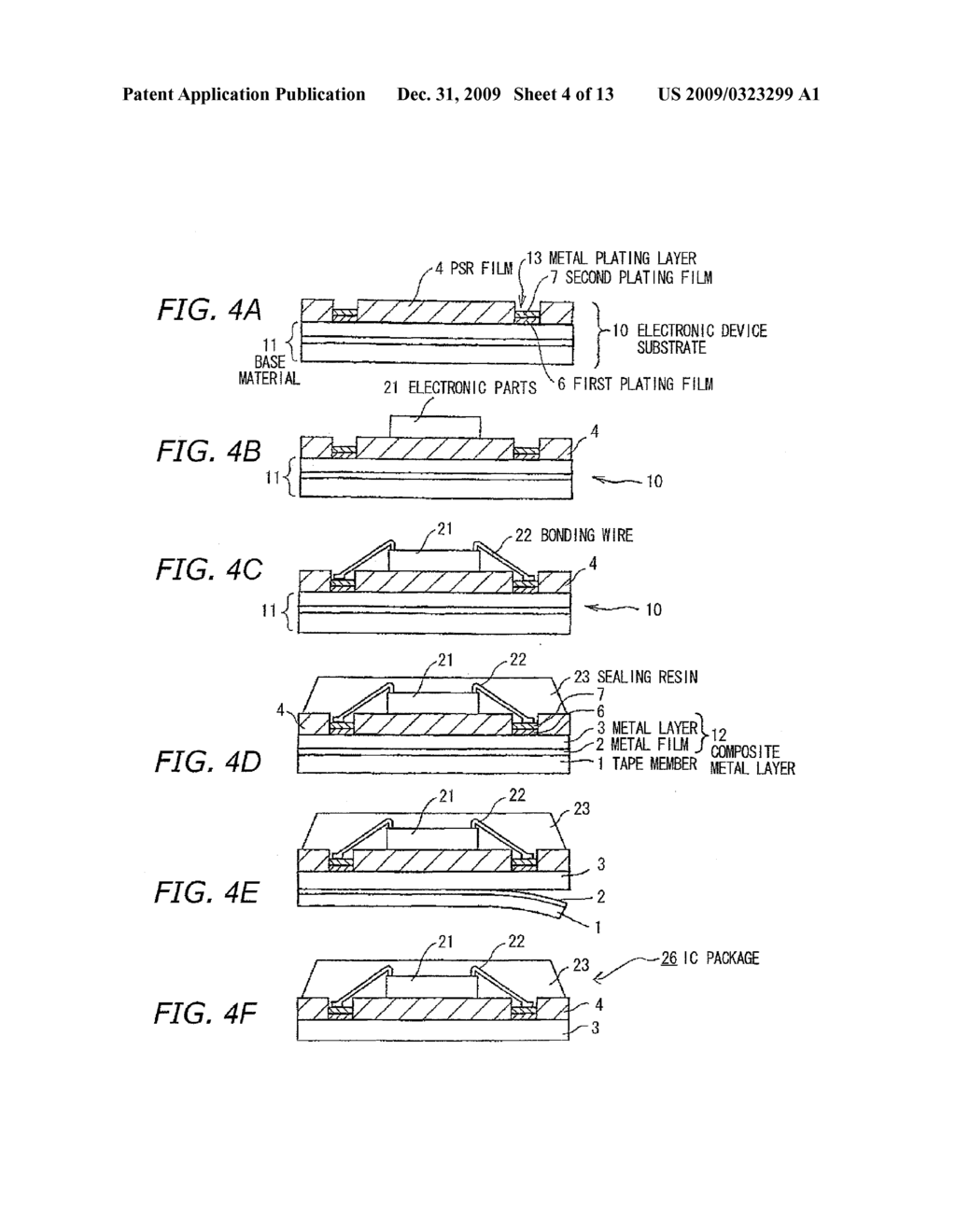 ELECTRONIC DEVICE SUBSTRATE, ELECTRONIC DEVICE AND METHODS FOR MAKING SAME - diagram, schematic, and image 05