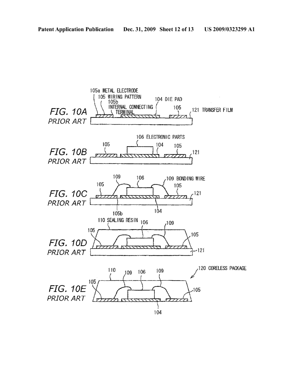 ELECTRONIC DEVICE SUBSTRATE, ELECTRONIC DEVICE AND METHODS FOR MAKING SAME - diagram, schematic, and image 13