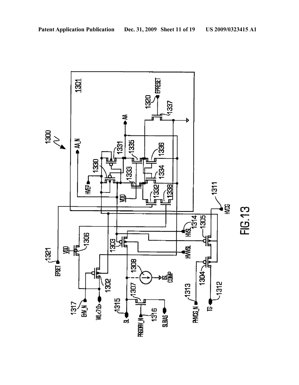 FLASH MEMORY ARRAY SYSTEM INCLUDING A TOP GATE MEMORY CELL - diagram, schematic, and image 12