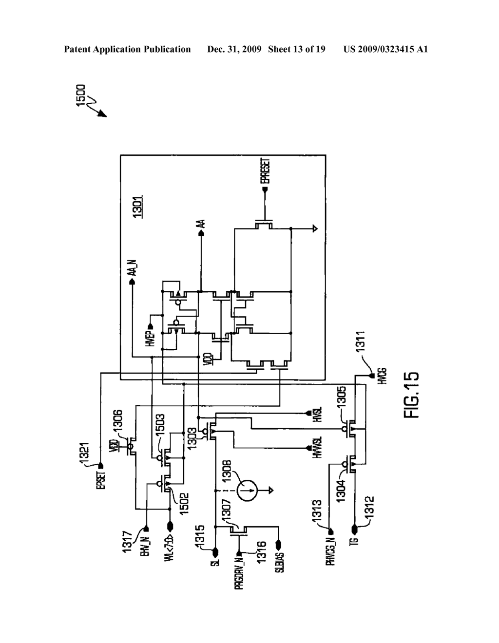 FLASH MEMORY ARRAY SYSTEM INCLUDING A TOP GATE MEMORY CELL - diagram, schematic, and image 14