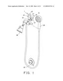 Water temperature indicating device for bath, shower and the like diagram and image