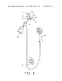 Water temperature indicating device for bath, shower and the like diagram and image