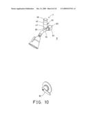 Water temperature indicating device for bath, shower and the like diagram and image