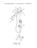 Water temperature indicating device for bath, shower and the like diagram and image