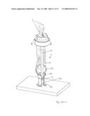 APPARATUS FOR INSERTING A SURGICAL DEVICE AT LEAST PARTIALLY THROUGH A WOUND OPENING diagram and image