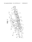 Syringe-attached topical anesthetic dispenser diagram and image