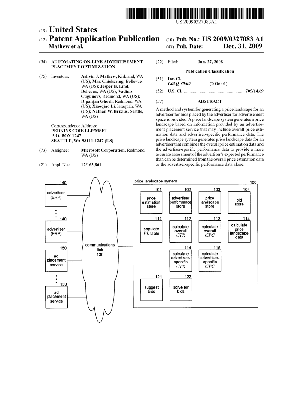 AUTOMATING ON-LINE ADVERTISEMENT PLACEMENT OPTIMIZATION - diagram, schematic, and image 01