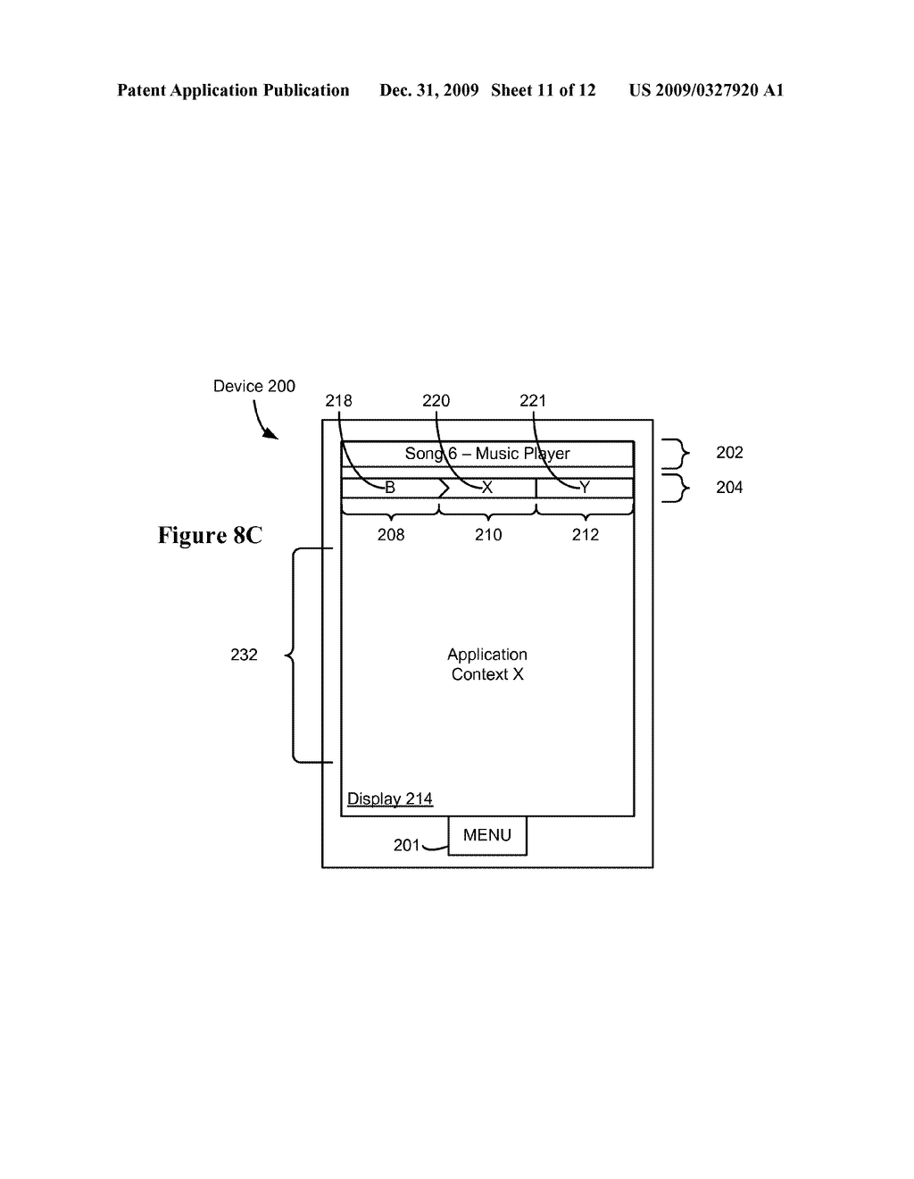 Application User Interface with Navigation Bar Showing Current and Prior Application Contexts - diagram, schematic, and image 12