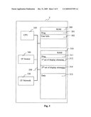 Method of display of a user interface and corresponding transmission method. diagram and image