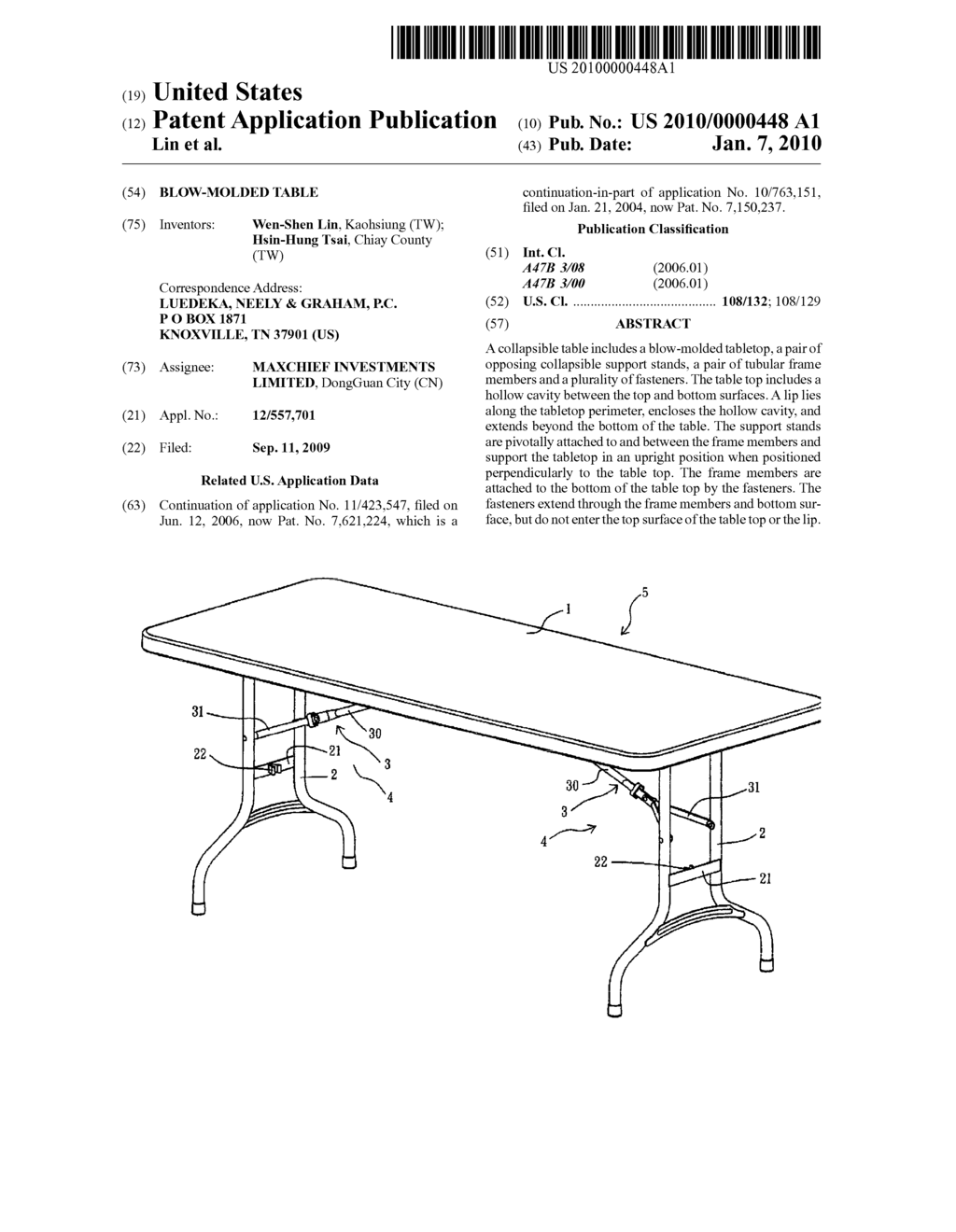 BLOW-MOLDED TABLE - diagram, schematic, and image 01