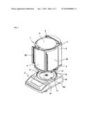 DETACHABLE WINDSHIELD FOR WEIGHING APPARATUS diagram and image