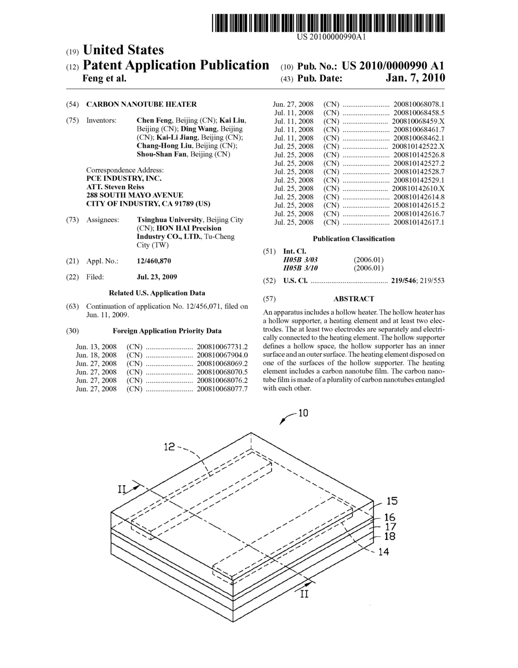 Carbon nanotube heater - diagram, schematic, and image 01