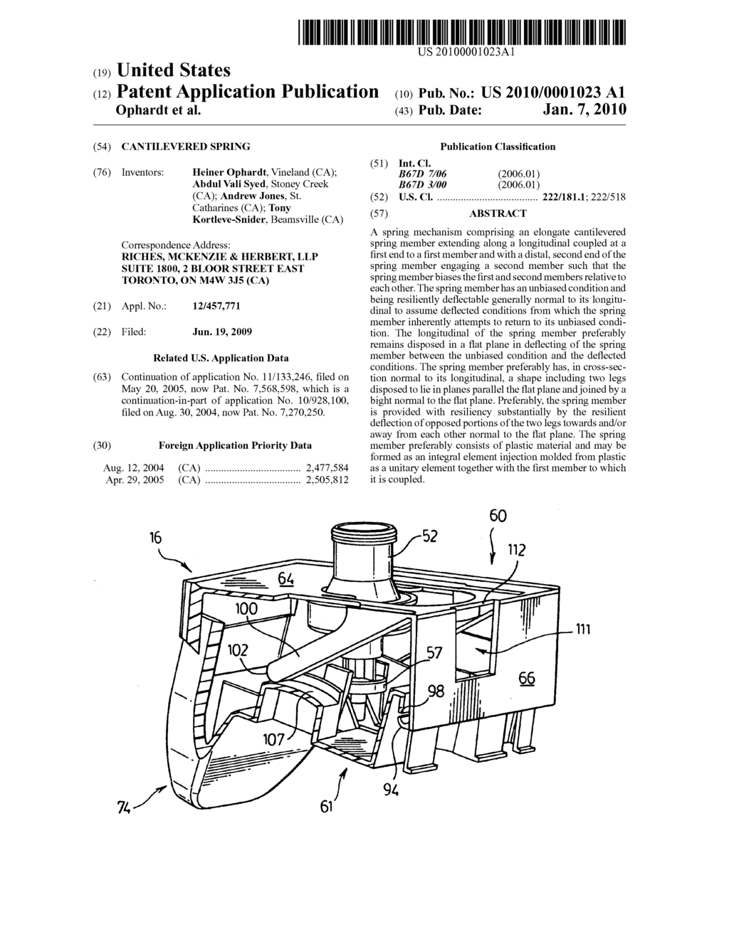 Cantilevered spring - diagram, schematic, and image 01