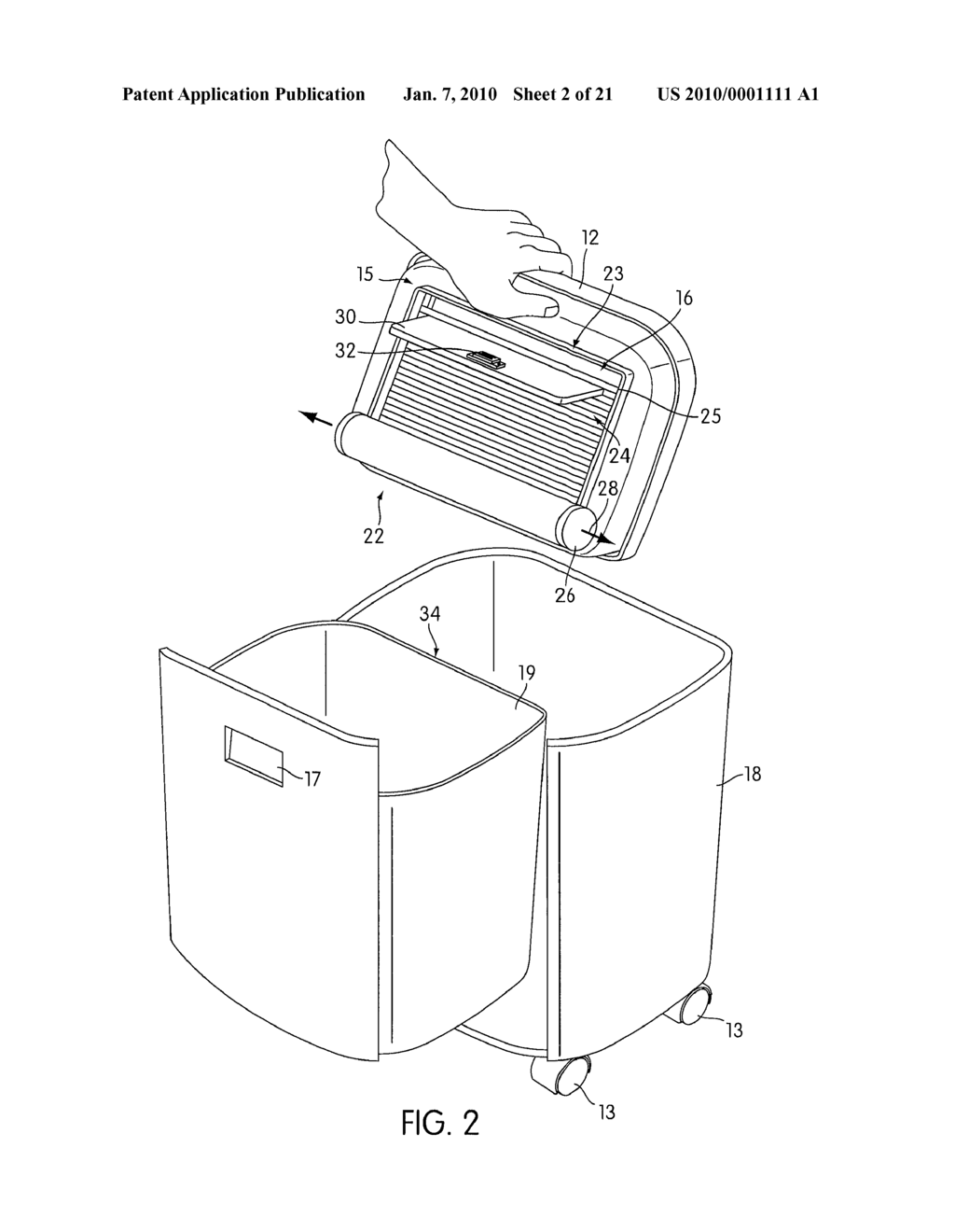 UNDERSIDE PARTICLE FLAP FOR SHREDDER - diagram, schematic, and image 03