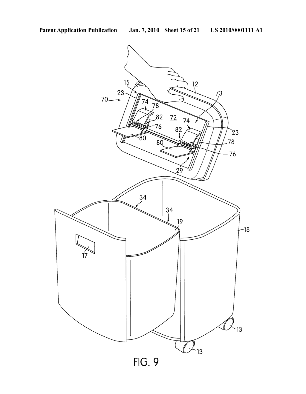 UNDERSIDE PARTICLE FLAP FOR SHREDDER - diagram, schematic, and image 16