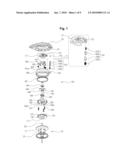 CENTRIFUGAL BRAKE DEVICE FOR USE IN BAIT CAST REEL diagram and image