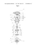 CENTRIFUGAL BRAKE DEVICE FOR USE IN BAIT CAST REEL diagram and image