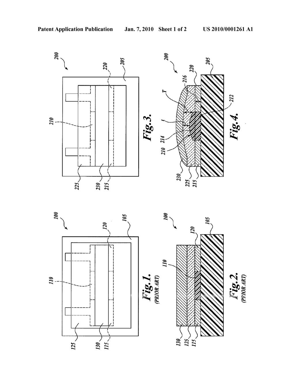 Organic transistor having a non-planar semiconductor-insulating layer interface - diagram, schematic, and image 02