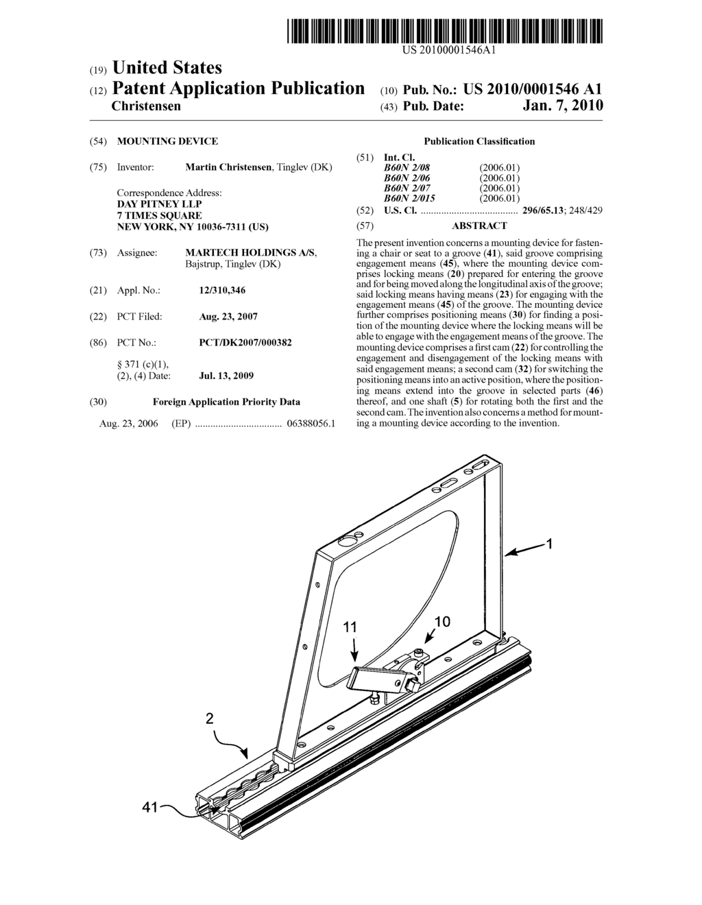 MOUNTING DEVICE - diagram, schematic, and image 01