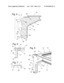 REFRIGERATION DEVICE COMPRISING SHELVES THAT ARE SUSPENDED ON A RAIL diagram and image