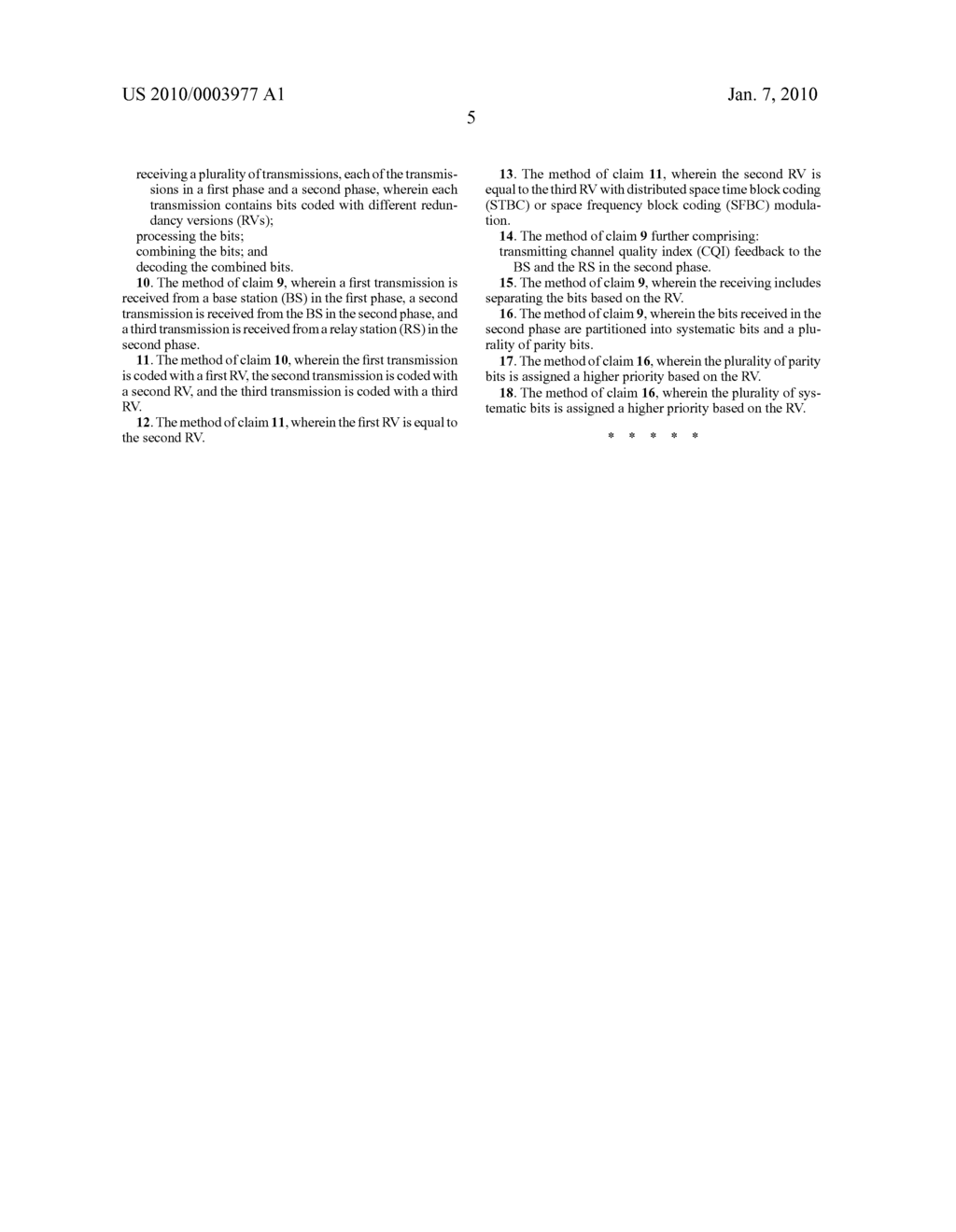 METHOD AND APPARATUS FOR USE IN COOPERATIVE RELAYS USING INCREMENTAL REDUNDANCY AND DISTRIBUTED SPATIAL MULTIPLEXING - diagram, schematic, and image 15