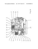 TRANSMISSION DEVICE WITH AT LEAST ONE PLANETARY GEARSET AND A FRICTIONAL SHIFT ELEMENT diagram and image