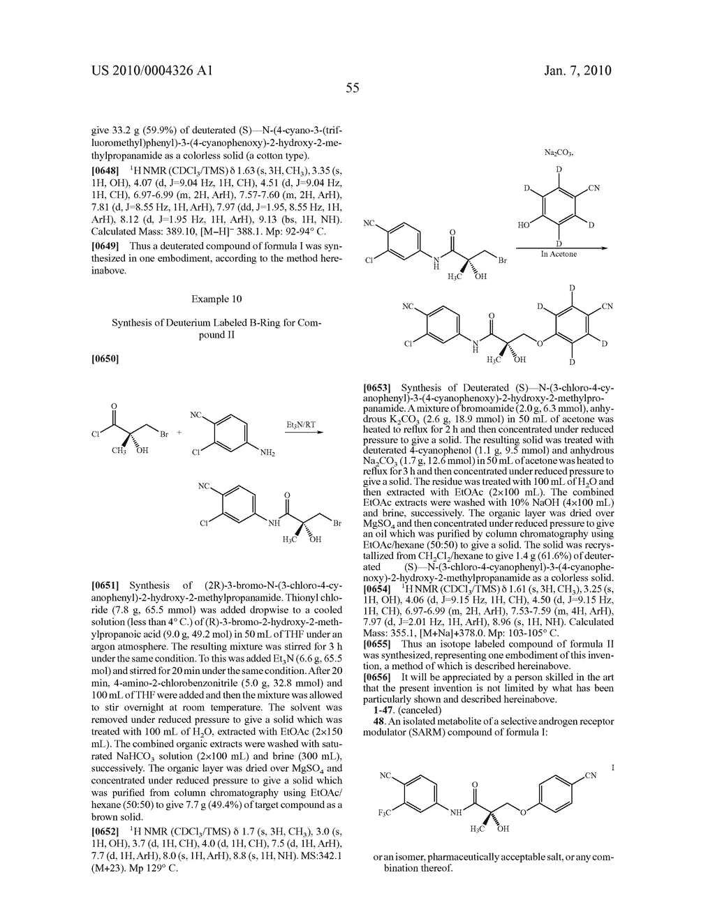 METABOLITES OF SELECTIVE ANDROGEN RECEPTOR MODULATORS AND METHODS OF USE THEREOF - diagram, schematic, and image 104