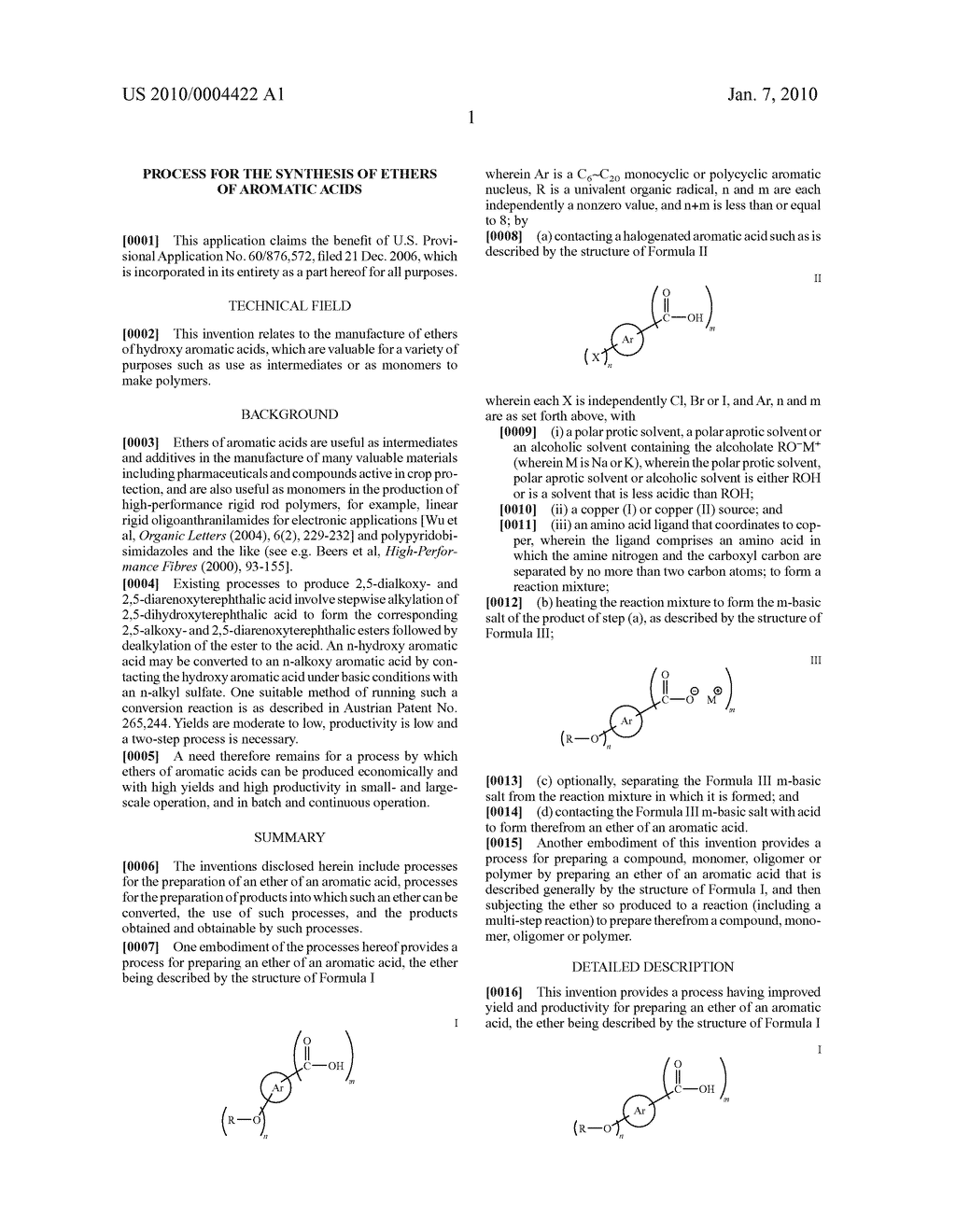 PROCESS FOR THE SYNTHESIS OF ETHERS OF AROMATIC ACIDS - diagram, schematic, and image 02