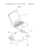 DUAL KEYBOARD INPUT DEVICE AND MOVABLE CART HAVING THE SAME MOUNTED THEREON diagram and image