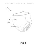 ABSORBENT ARTICLE WITH FLUORESCENT WETNESS INDICATOR diagram and image