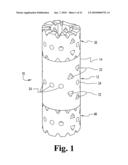 Vertebral body and disc space replacement devices diagram and image