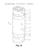 Vertebral body and disc space replacement devices diagram and image