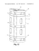 Vertebral body and disc space replacement devices diagram and image