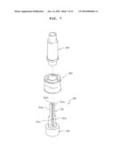 PUMPING DEVICE WITH COLLAPSIBLE NOZZLE diagram and image