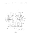 Supporting Structure Having Function of Rod-Linkage Latching diagram and image