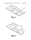 Six fold game board and method of folding game board diagram and image