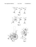 DEVICE AND METHOD FOR ADJUSTING A WHEELCHAIR LEG REST diagram and image