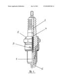 SPARK PLUG HAVING AN INSULATOR COMPOSED OF HIGH-PURITY ALUMINIUM OXIDE CERAMIC diagram and image