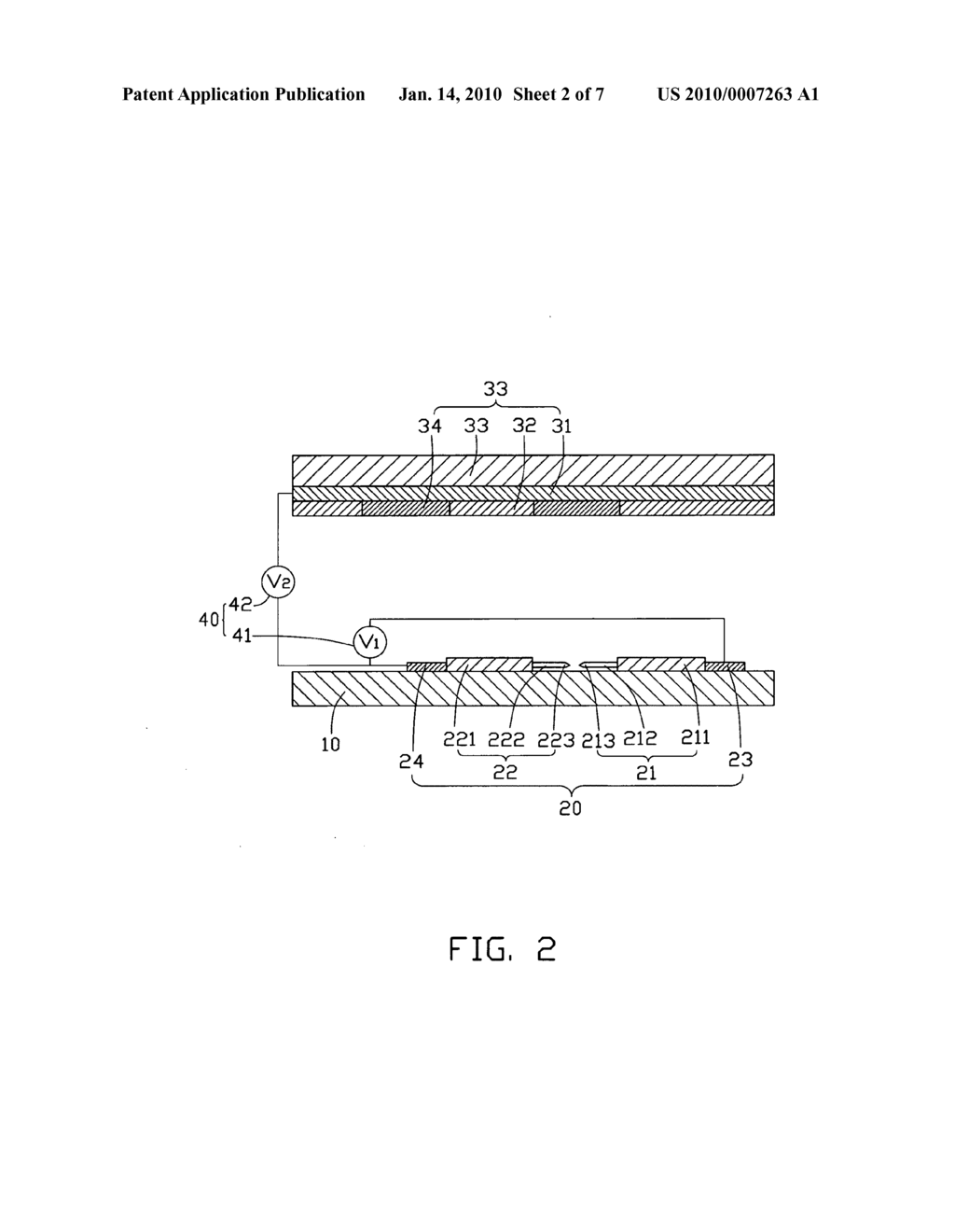 Field emission cathode and field emission display employing with same - diagram, schematic, and image 03