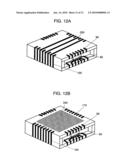 STEREOSCOPIC ELECTRONIC CIRCUIT DEVICE, AND RELAY BOARD AND RELAY FRAME USED THEREIN diagram and image