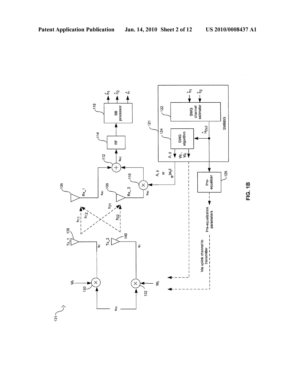 Method and System for Pre-Equalization in a Single Weight (SW) Single Channel (SC) Multiple-Input Multiple-Output (MIMO) System - diagram, schematic, and image 03