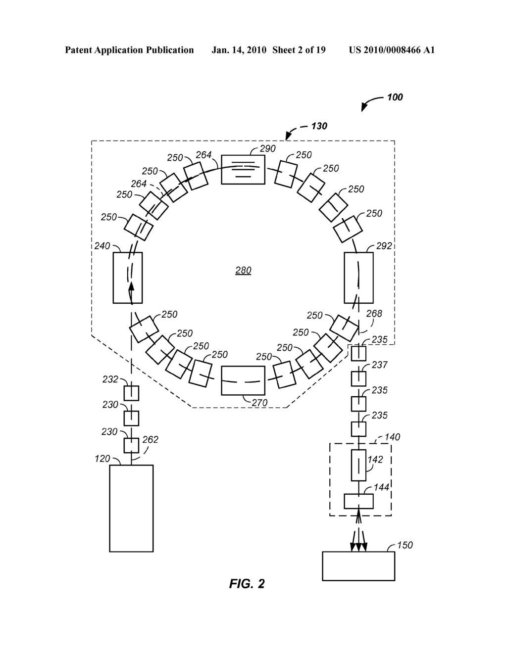 CHARGED PARTICLE CANCER THERAPY AND PATIENT BREATH MONITORING METHOD AND APPARATUS - diagram, schematic, and image 03