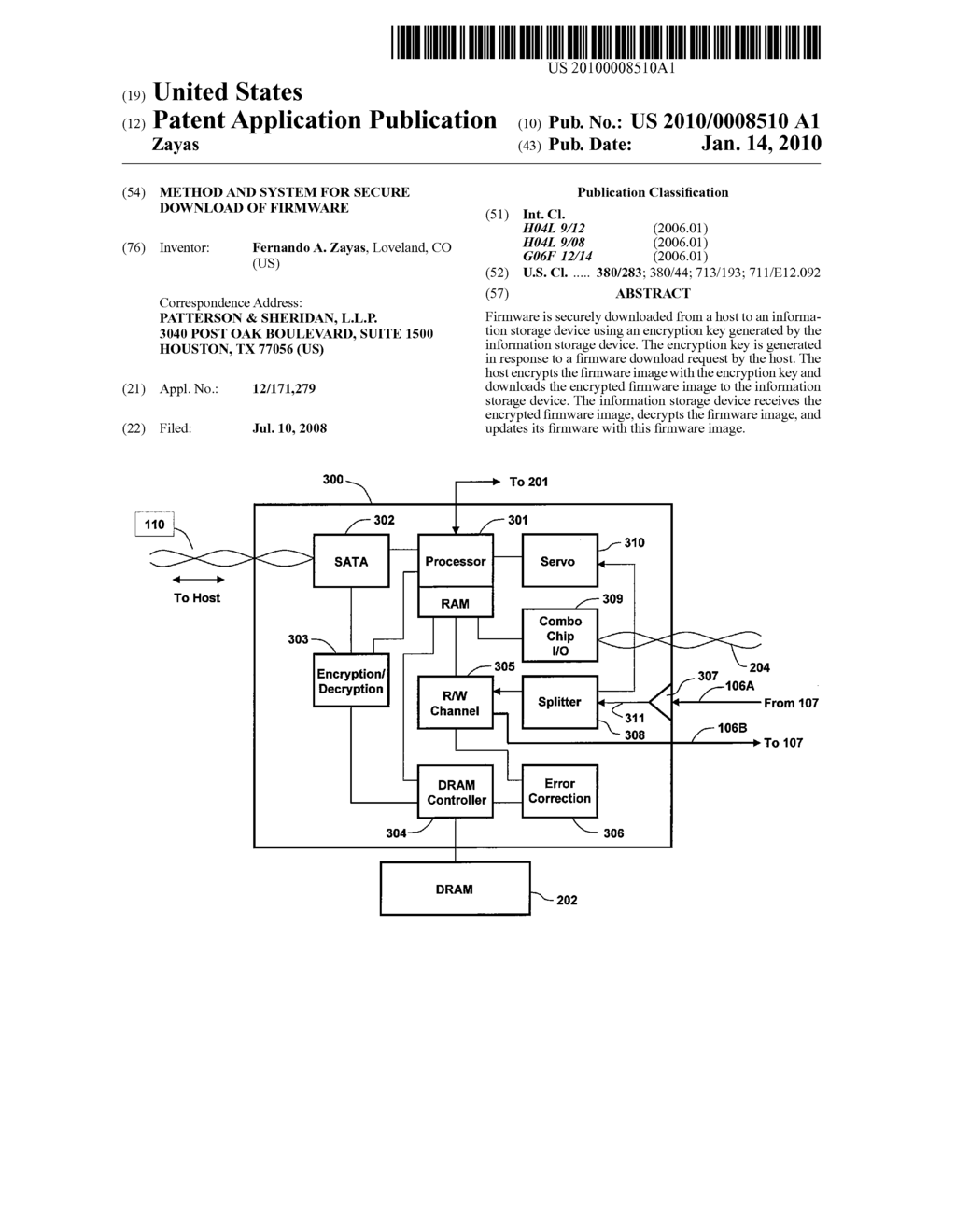 Method And System For Secure Download Of Firmware - diagram, schematic, and image 01