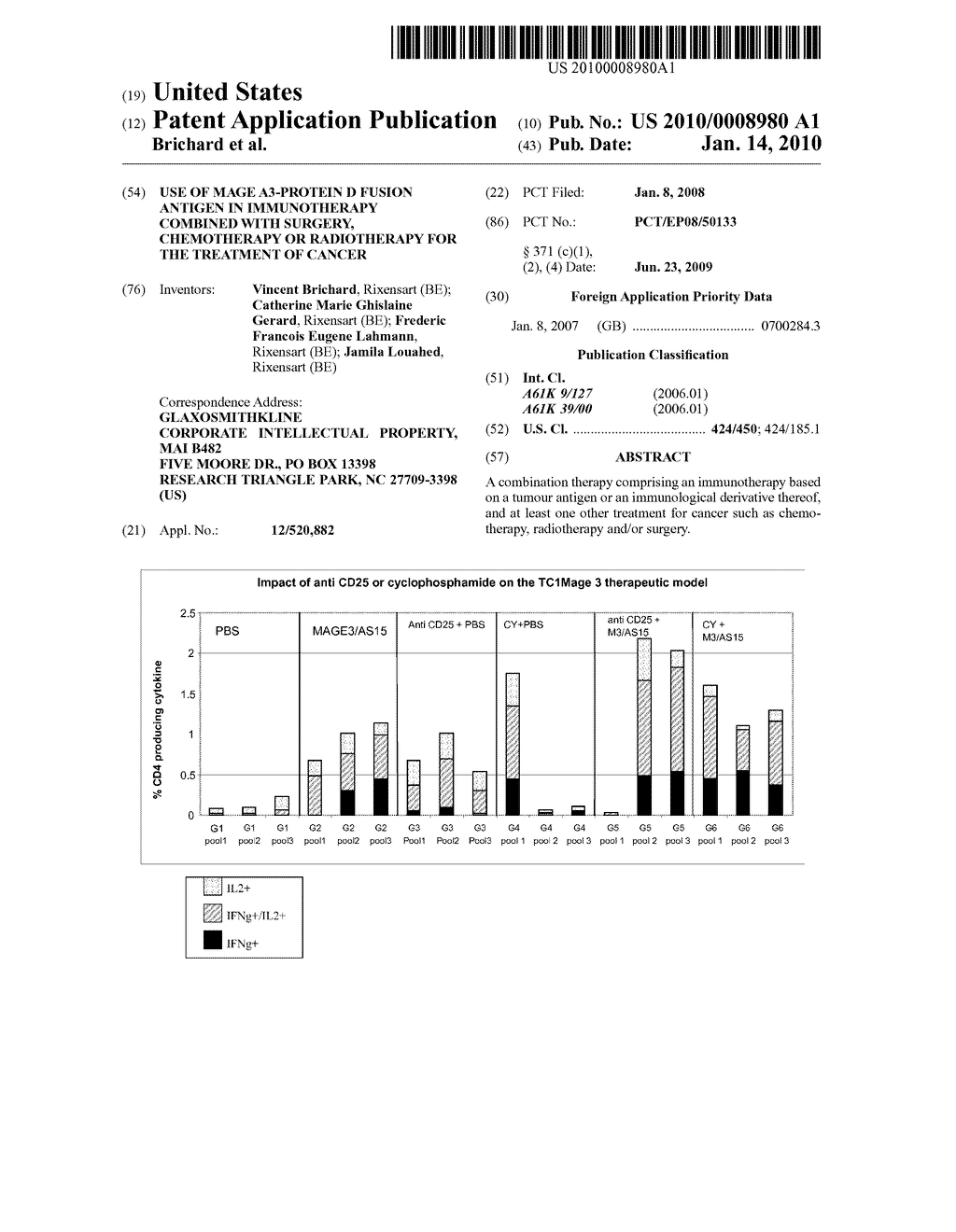 Use of MAGE A3-Protein D Fusion Antigen in Immunotherapy Combined with Surgery, Chemotherapy or Radiotherapy for the Treatment of Cancer - diagram, schematic, and image 01