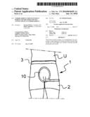 UNDERGARMENT FOR INCONTINENT PERSON AND TREATMENT DEVICE CONNECTED TO AN UNDERGARMENT diagram and image