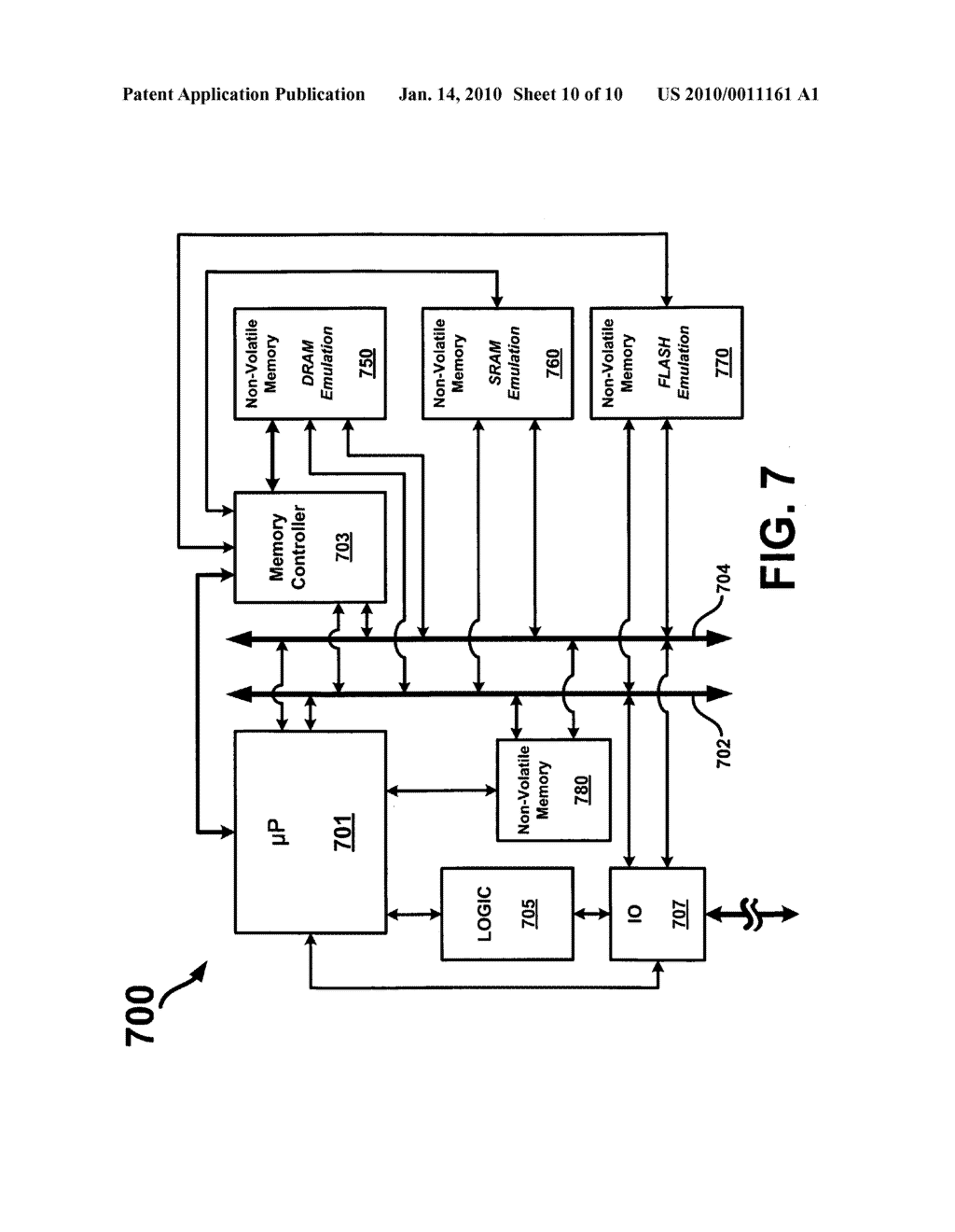 Memory emulation using resistivity sensitive memory - diagram, schematic, and image 11