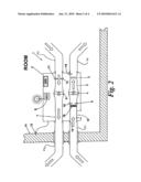 Method and apparatus for drying rooms within a building diagram and image