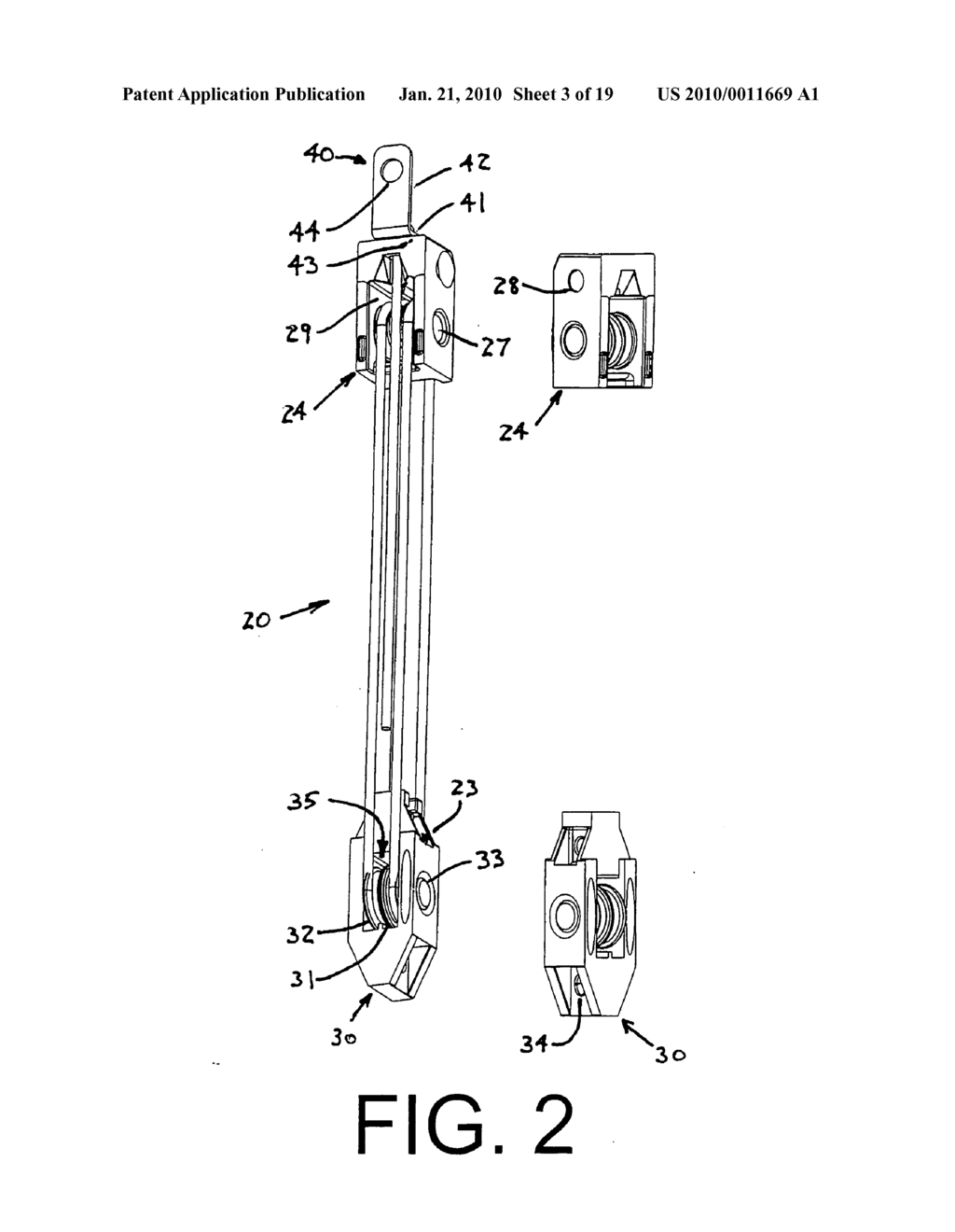 Block and tackle balance assembly with rotatable shoe - diagram, schematic, and image 04